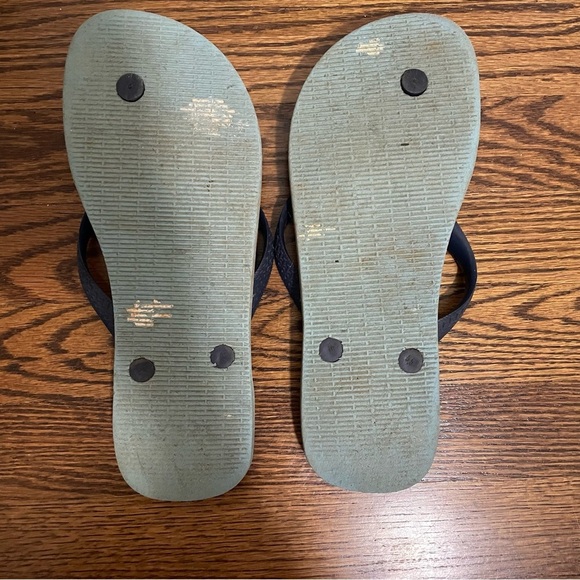 Havaianas Mens Flip Flops 2 Pair Blue Brown Size 9/10 - Picture 8 of 8